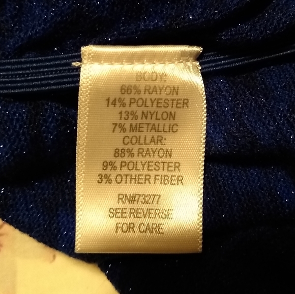 Apt. 9 sweater top with metallic size S - Picture 7 of 8